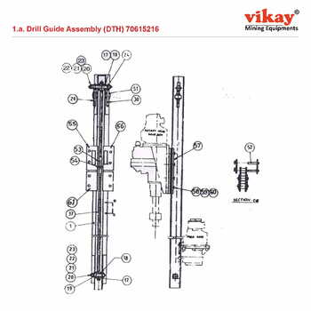 Drill Guide Assembly DTH 70615216 LM 100 Parts