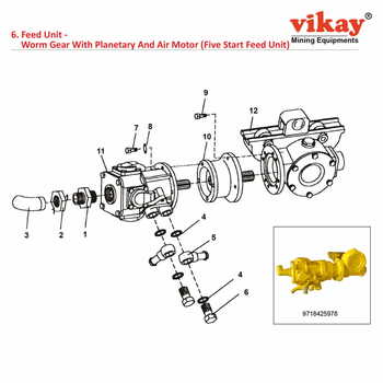 Feed Unit Complete Atlas Copco Wagon Drill Parts