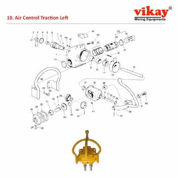 Air Control Traction Left Atlas Copco Cavo 310 Parts