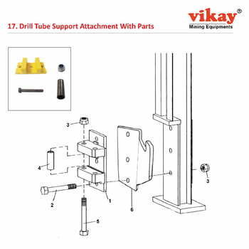 Drill Tube Support Attachment Wagon Drill Parts