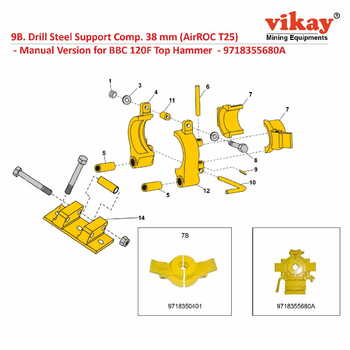 38 mm Drill Steel Support Comp.