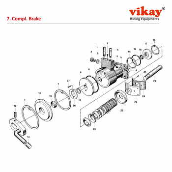 Complete Brake Alimak Raise Climber Parts